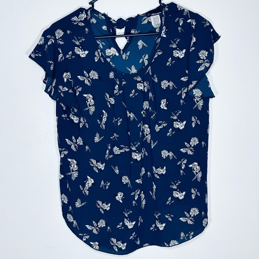 Women’s NY Invasion Floral Short Sleeve Blouse